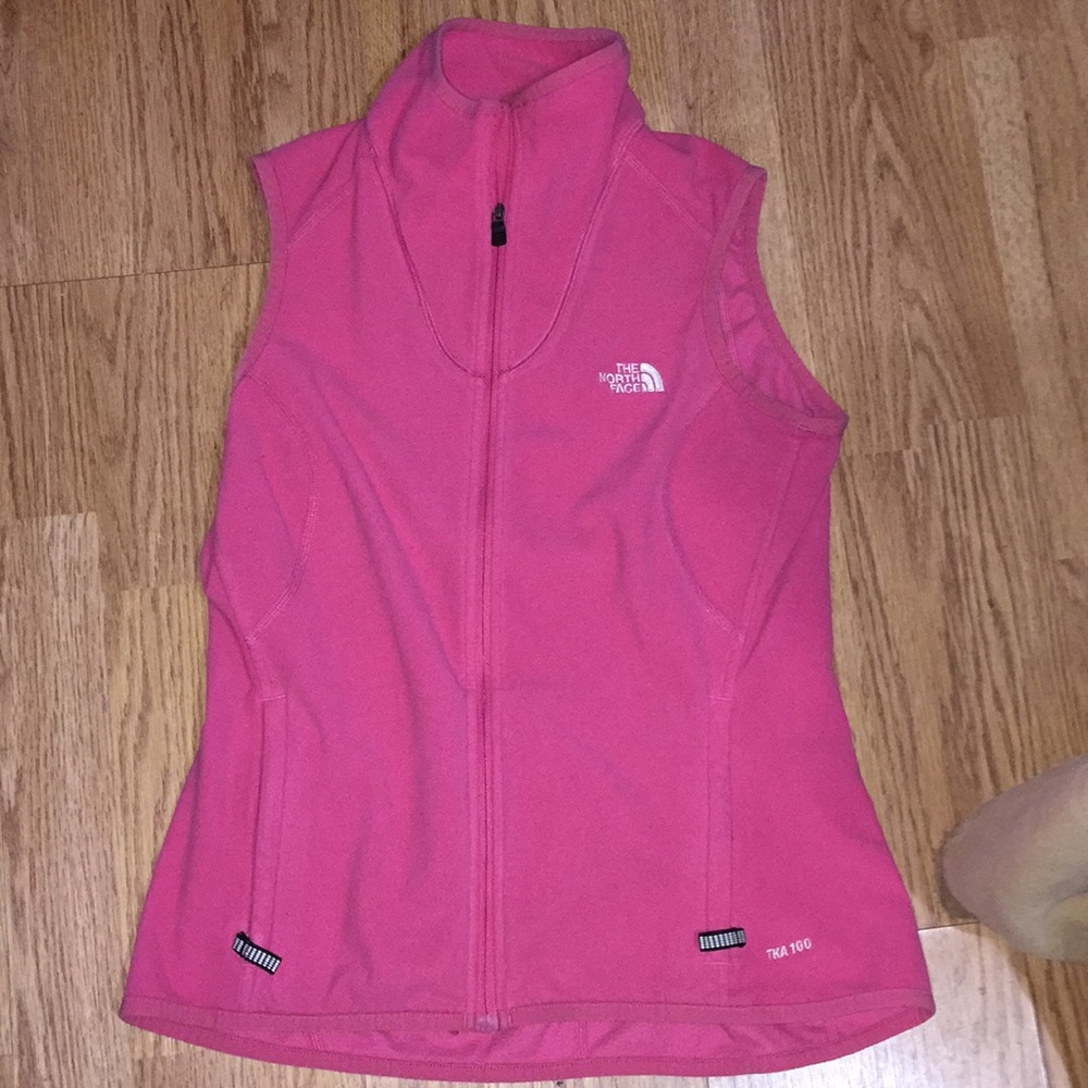 The North Face fleece vest.